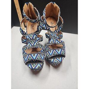 Women's Shi by Journey Wedge Heels Sandals Size 7.5